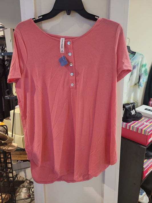 Coral Shirt Flowey Tee